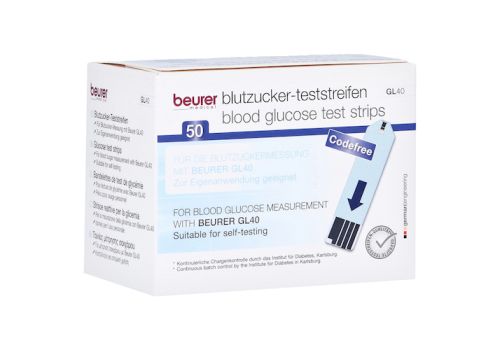 BEURER GL40 Blutzuckerteststreifen – PZN 07270292 (PZN 07270292)