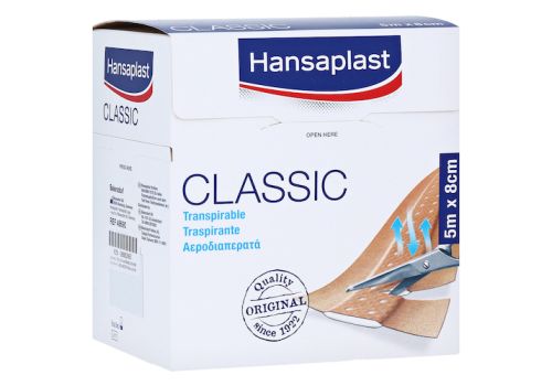 HANSAPLAST Classic Pflaster 8 cmx5 m – PZN 08882867 (PZN 08882867)