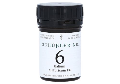 SCHÜSSLER Nr.6 Kalium sulfuricum D 6 Tabletten – PZN 13576807 (PZN 13576807)