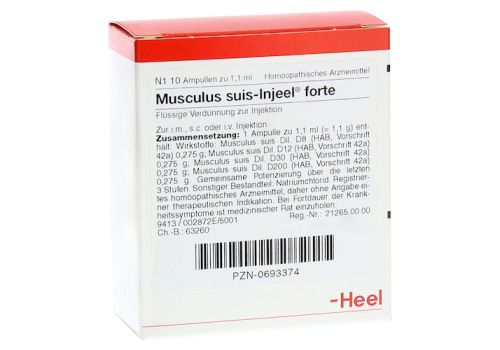 MUSCULUS SUIS Injeel forte Ampullen – PZN 00693374 (PZN 00693374)