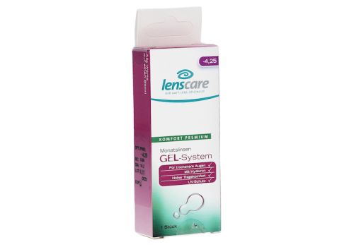 LENSCARE GEL-System Monatslinse -4,25 dpt – PZN 09442998 (PZN 09442998)