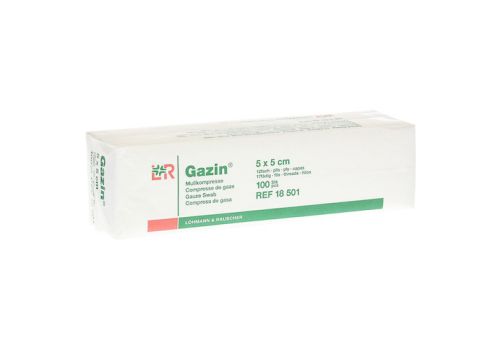 GAZIN Mullkomp.5x5 cm unsteril 12fach Op – PZN 03959364 (PZN 03959364)