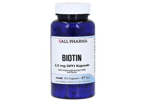 BIOTIN 2,5 mg GPH Kapseln – PZN 09786752 (PZN 09786752)