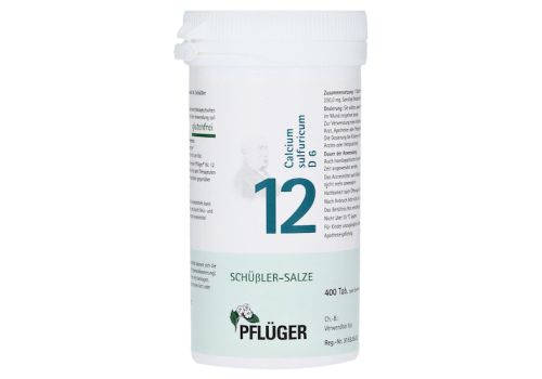 BIOCHEMIE Pflüger 12 Calcium sulfuricum D 6 Tabl. – PZN 06320740 (PZN 06320740)