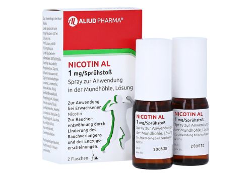 NICOTIN AL 1 mg/Sprühstoß Spray z.Anw.i.d.Mundhö. – PZN 16086334 (PZN 16086334)