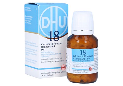 BIOCHEMIE DHU 18 Calcium sulfuratum D 6 Tabletten – PZN 02581231 (PZN 02581231)