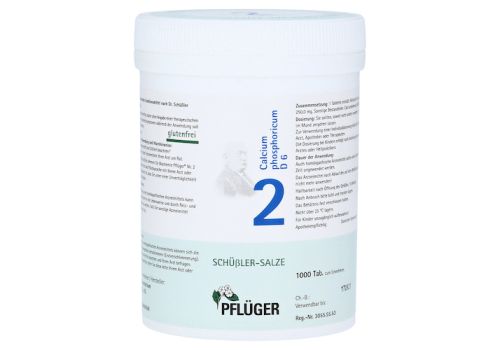 BIOCHEMIE Pflüger 2 Calcium phosphoricum D 6 Tabl. – PZN 06318795 (PZN 06318795)