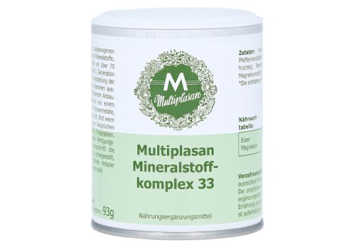 MULTIPLASAN Mineralstoffkomplex 33 Tabletten – PZN 04155490 (PZN 04155490)