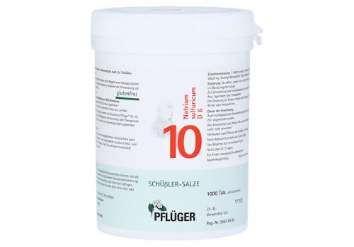 BIOCHEMIE Pflüger 10 Natrium sulfuricum D 6 Tabl. – PZN 06319694 (PZN 06319694)