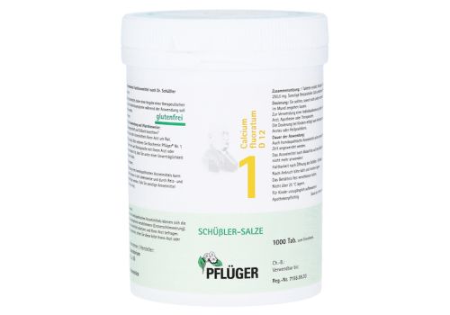 BIOCHEMIE Pflüger 1 Calcium fluoratum D 12 Tabl. – PZN 06318743 (PZN 06318743)