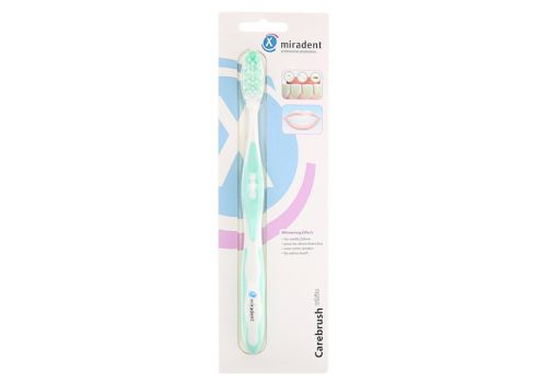 MIRADENT Carebrush Zahnbürste weiß/grün – PZN 10224717 (PZN 10224717)