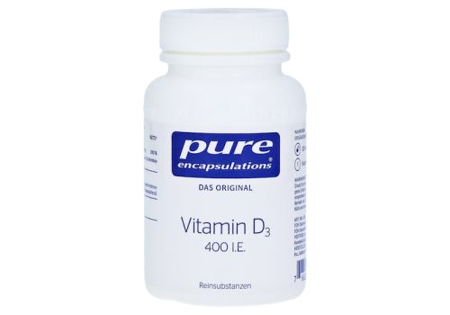 PURE ENCAPSULATIONS Vitamin D3 400 I.E. Kapseln – PZN 05455538 (PZN 05455538)