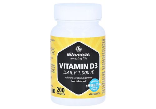 VITAMIN D3 1.000 I.E. daily vegetarisch Tabletten – PZN 16018657 (PZN 16018657)