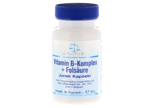 VITAMIN B KOMPLEX+Folsäure Junek Kapseln – PZN 04132187 (PZN 04132187)