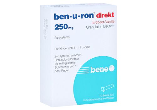 Ben-u-ron direkt Erdbeer/Vanille 250mg – PZN 07728360 (PZN 07728360)