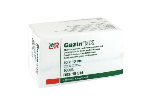 GAZIN Mullkomp.10x10 cm unsteril 12fach RK – PZN 03959507 (PZN 03959507)