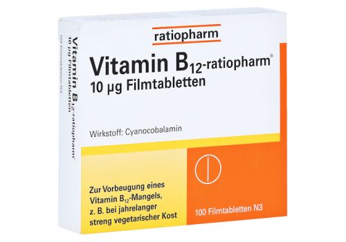 Vitamin B12 ratiopharm 10 µg Filmtabletten – PZN 08735267 (PZN 08735267)