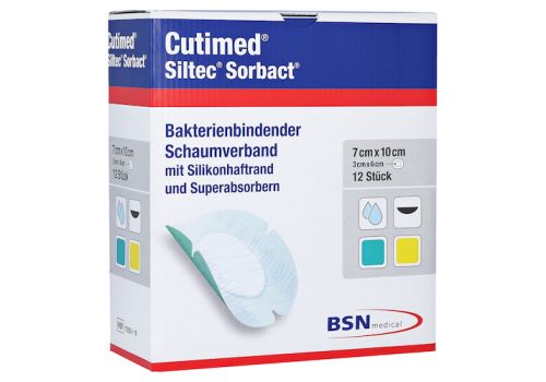 CUTIMED Siltec Sorbact PU-Verb.7x10 cm oval – PZN 13574429 (PZN 13574429)