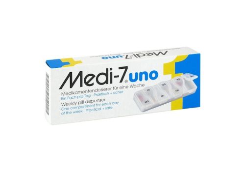 MEDI 7 uno Medikamentendosierer für 7 Tage weiß – PZN 00871456 (PZN 00871456)