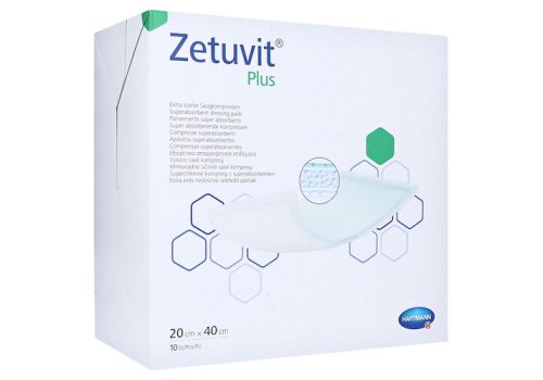 ZETUVIT Plus extrastarke Saugkompr.steril 20x40 cm – PZN 13575133 (PZN 13575133)