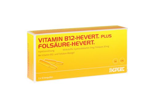 Vitamin B12 Folsäure Hevert Amp.-Paare – PZN 00296093 (PZN 00296093)