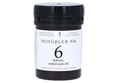 SCHÜSSLER Nr.6 Kalium sulfuricum D 6 Tabletten – PZN 10990570 (PZN 10990570)