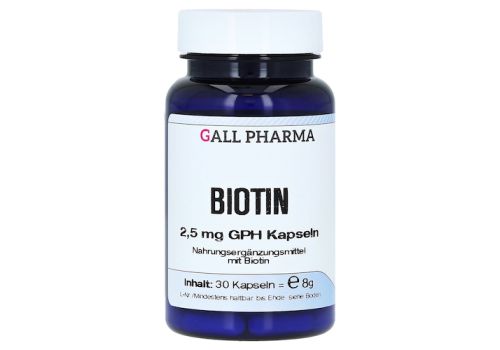 BIOTIN 2,5 mg GPH Kapseln – PZN 09786717 (PZN 09786717)