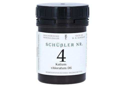 SCHÜSSLER Nr.4 Kalium chloratum D 6 Tabletten – PZN 10990417 (PZN 10990417)