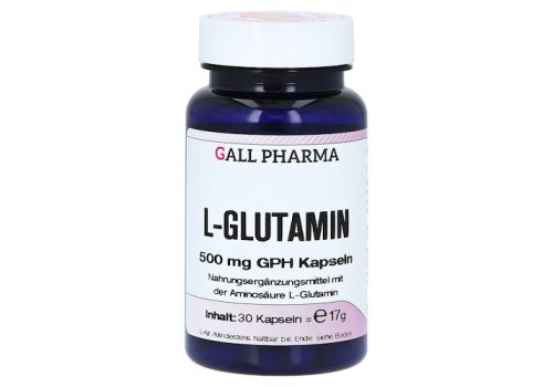 L-GLUTAMIN 500 mg Kapseln – PZN 01290537 (PZN 01290537)