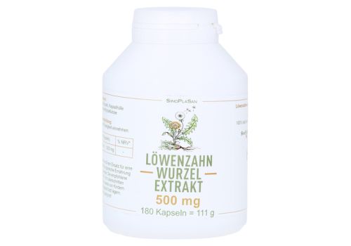 LÖWENZAHNWURZEL-Extrakt 500 mg Mono Kapseln – PZN 15303574 (PZN 15303574)