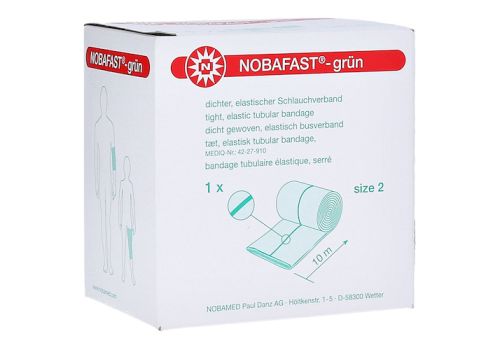 NOBAFAST Schlauchverband elastisch Gr.2 10 m grün – PZN 11854521 (PZN 11854521)