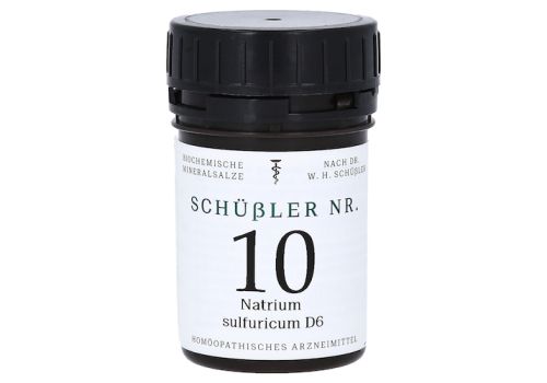 SCHÜSSLER Nr.10 Natrium sulfuricum D 6 Tabletten – PZN 13576865 (PZN 13576865)