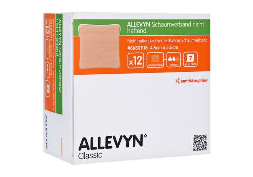 ALLEVYN Schaumverband 4,5x5,5 cm nicht haftend – PZN 09686594 (PZN 09686594)