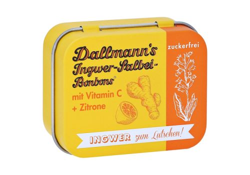 DALLMANN'S Ingwer Salbei Bonbons o.Z.in der Dose – PZN 16686703 (PZN 16686703)