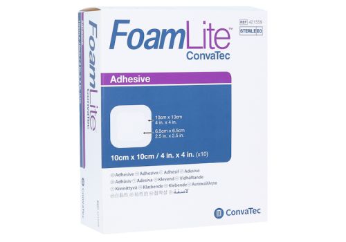 FOAM LITE ConvaTec adhäsiv PU-Schaumverb.10x10 cm – PZN 12358959 (PZN 12358959)