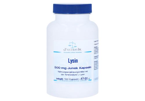 LYSIN 500 mg Junek Kapseln – PZN 00134686 (PZN 00134686)