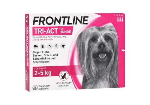 FRONTLINE Tri-Act Lsg.z.Auftropfen f.Hunde 2-5 kg – PZN 16359832 (PZN 16359832)