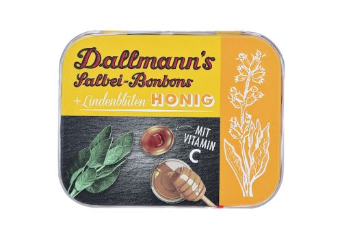 DALLMANN'S Salbei Lindenblütenhonig Bonbons Dose – PZN 15619685 (PZN 15619685)