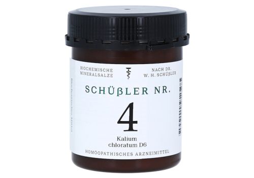 SCHÜSSLER Nr.4 Kalium chloratum D 6 Tabletten – PZN 10990423 (PZN 10990423)