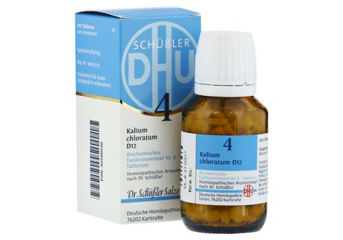 BIOCHEMIE DHU 4 Kalium chloratum D 12 Tabletten – PZN 02580556 (PZN 02580556)