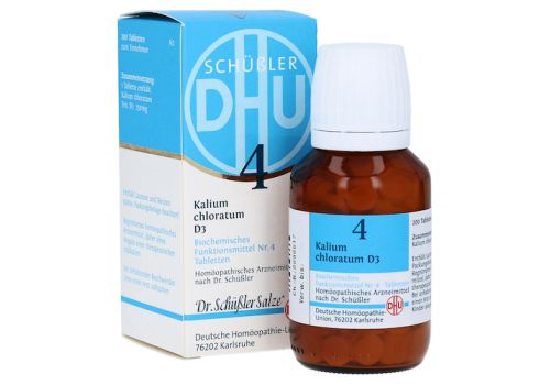 BIOCHEMIE DHU 4 Kalium chloratum D 3 Tabletten – PZN 02580527 (PZN 02580527)