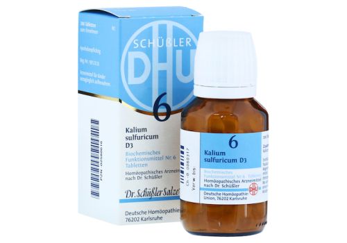 BIOCHEMIE DHU 6 Kalium sulfuricum D 3 Tabletten – PZN 02580616 (PZN 02580616)