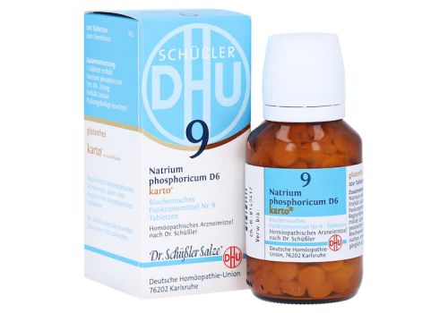 BIOCHEMIE DHU 9 Natrium phosphoricum D 6 Tab.Karto – PZN 06329244 (PZN 06329244)