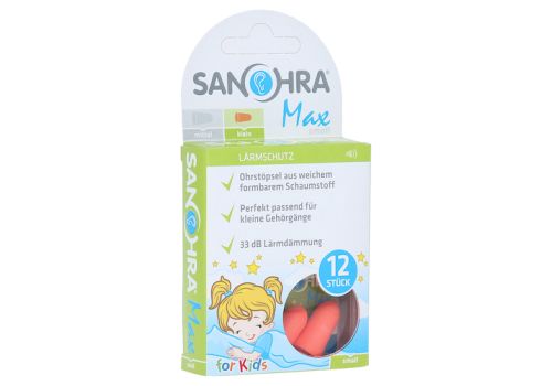 SANOHRA max Gehörschutzstöpsel f.Kinder – PZN 13887944 (PZN 13887944)