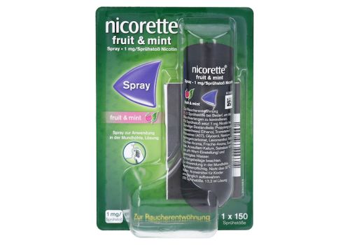 NICORETTE Fruit & Mint Spray 1 mg/Sprühstoß – PZN 12552294 (PZN 12552294)