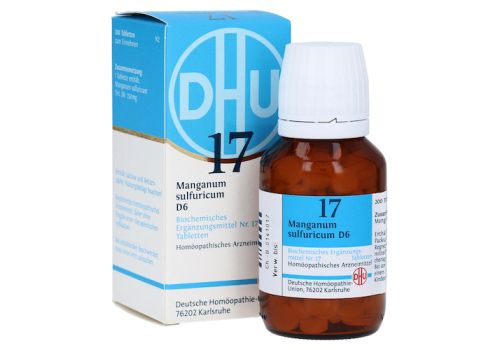 BIOCHEMIE DHU 17 Manganum sulfuricum D 6 Tabletten – PZN 02581219 (PZN 02581219)