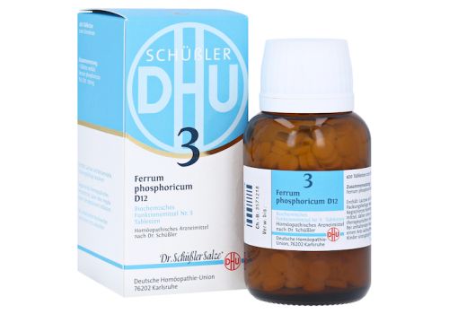 BIOCHEMIE DHU 3 Ferrum phosphoricum D 12 Tabletten – PZN 06584019 (PZN 06584019)