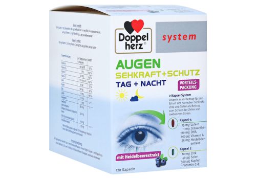 Doppelherz system Augen Sehkraft + Schutz Tag + Nacht – PZN 00148783 (PZN 00148783)