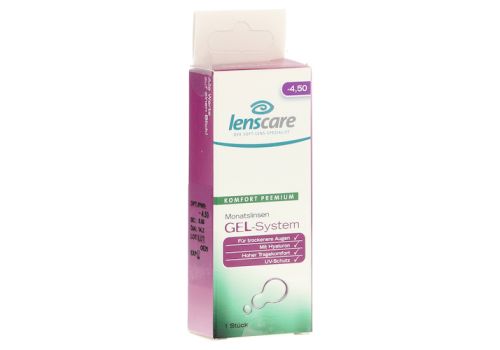 LENSCARE GEL-System Monatslinse -4,50 dpt – PZN 09443006 (PZN 09443006)