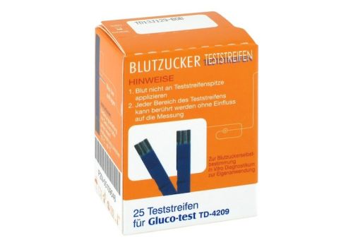 GLUCO TEST Blutzuckerteststreifen – PZN 05109546 (PZN 05109546)